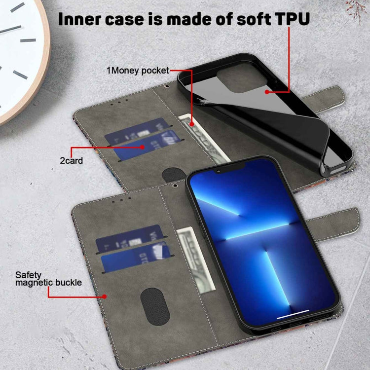Crystal 3D Shockproof Protective Leather Phone Case, For iPhone 14 Pro, For iPhone 15 Plus