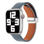 Magnetic Buckle Skin Feel Leather Watch Band, For Apple Watch Serie 8 41mm, For Apple Watch Serie 8 45mm, For Apple Watch SE 40mm, For Apple Watch SE 44mm, For Apple Watch Serie 7 41mm, For Apple Watch Serie 7 45mm