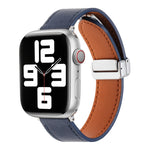 Magnetic Buckle Skin Feel Leather Watch Band, For Apple Watch Serie 8 41mm, For Apple Watch SE 40mm, For Apple Watch Serie 8 45mm, For Apple Watch SE 44mm, For Apple Watch Serie 7 41mm, For Apple Watch Serie 7 45mm