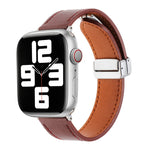 Magnetic Buckle Skin Feel Leather Watch Band, For Apple Watch SE 2023 44mm, For Apple Watch Ultra 49mm, For Apple Watch SE 2023 40mm, For Apple Watch SE 2022 40mm, For Apple Watch Serie 9 41mm, For Apple Watch SE 2022 44mm