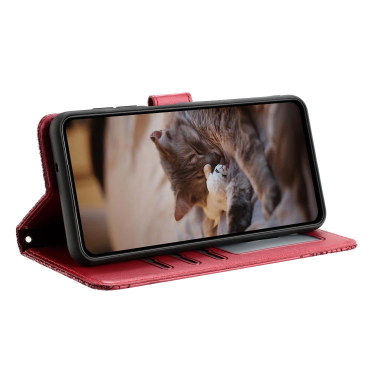 Cat Embossing Pattern Leather Phone Case with Lanyard, For iPhone 11 Pro, For iPhone XS Max, For iPhone X, For iPhone 7 Plus / 8 Plus