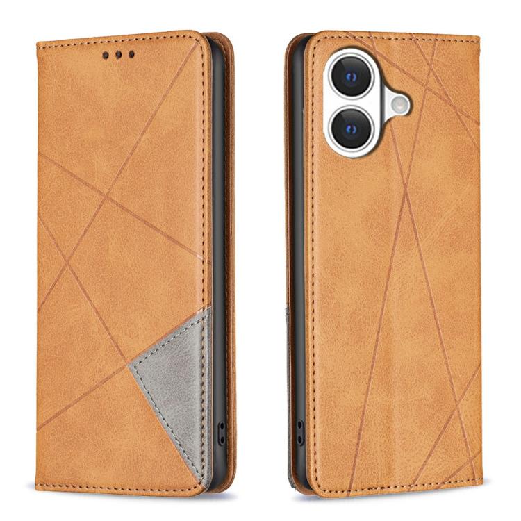 Rhombus Texture Magnetic Leather Phone Case, For iPhone 17 Pro Max, For iPhone 17 Pro, For iPhone 17, For iPhone Air, For iPhone 16 Pro Max, For iPhone 16 Pro, For iPhone 16 Plus, For iPhone 16