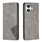 Rhombus Texture Magnetic Leather Phone Case, For iPhone 17 Pro Max, For iPhone 17 Pro, For iPhone 17, For iPhone Air, For iPhone 16 Pro Max, For iPhone 16 Pro, For iPhone 16 Plus, For iPhone 16