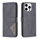 Magnetic Buckle Rhombus Texture Leather Phone Case, For iPhone 17 Pro Max, For iPhone 17 Pro, For iPhone 17, For iPhone Air, For iPhone 16 Pro Max, For iPhone 16 Pro, For iPhone 16 Plus, For iPhone 16