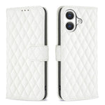 Diamond Lattice Wallet Flip Leather Phone Case, For iPhone 17e / 16e, For iPhone 17 Pro Max, For iPhone 17 Pro, For iPhone 17, For iPhone Air, For iPhone 16 Pro Max, For iPhone 16 Pro, For iPhone 16 Plus