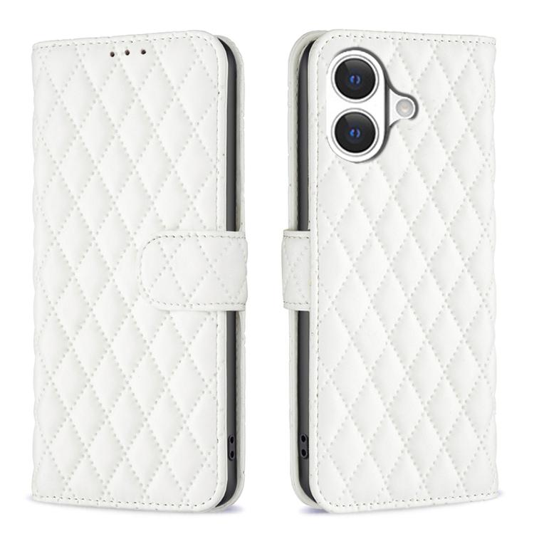 Diamond Lattice Wallet Flip Leather Phone Case, For iPhone 17e / 16e, For iPhone 17 Pro Max, For iPhone 17 Pro, For iPhone 17, For iPhone Air, For iPhone 16 Pro Max, For iPhone 16 Pro, For iPhone 16 Plus
