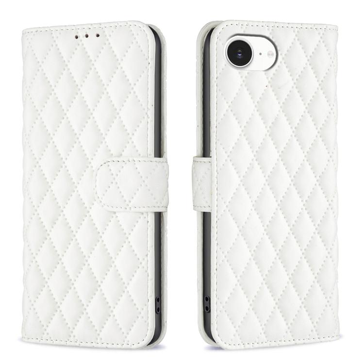 Diamond Lattice Wallet Flip Leather Phone Case, For iPhone 17e / 16e, For iPhone 17 Pro Max, For iPhone 17 Pro, For iPhone 17, For iPhone Air, For iPhone 16 Pro Max, For iPhone 16 Pro, For iPhone 16 Plus