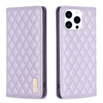 Diamond Lattice Magnetic Leather Flip Phone Case, For iPhone 17 Pro Max, For iPhone 17 Pro, For iPhone 17, For iPhone Air, For iPhone 16 Pro Max, For iPhone 16 Pro, For iPhone 16 Plus, For iPhone 16