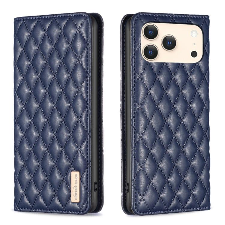 Diamond Lattice Magnetic Leather Flip Phone Case, For iPhone 17 Pro Max, For iPhone 17 Pro, For iPhone 17, For iPhone Air, For iPhone 16 Pro Max, For iPhone 16 Pro, For iPhone 16 Plus, For iPhone 16