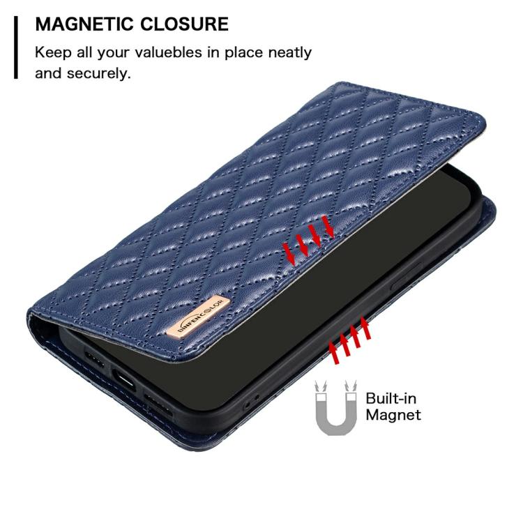 Diamond Lattice Magnetic Leather Flip Phone Case, For iPhone 17 Pro Max, For iPhone 17 Pro, For iPhone 17, For iPhone Air, For iPhone 16 Pro Max, For iPhone 16 Pro, For iPhone 16 Plus, For iPhone 16