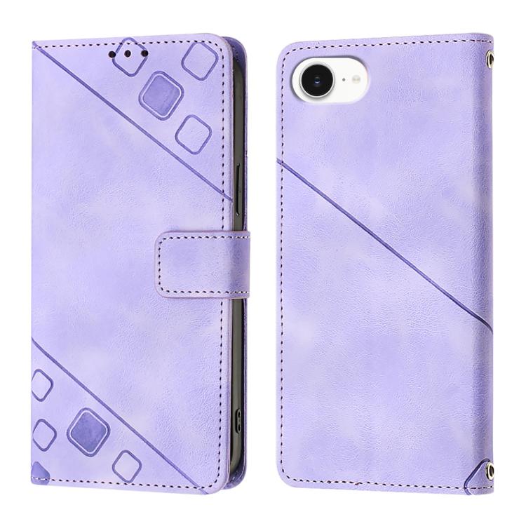 Skin-feel Embossed Leather Phone Case, For iPhone 17 Pro Max, For iPhone 17 Pro, For iPhone 17, For iPhone Air, For iPhone SE 2024, For iPhone 16 Pro Max, For iPhone 16 Pro, For iPhone 16 Plus