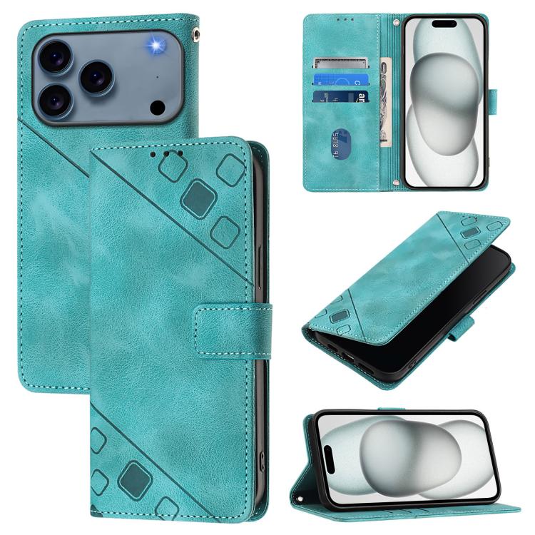 Skin-feel Embossed Leather Phone Case, For iPhone 17 Pro Max, For iPhone 17 Pro, For iPhone 17, For iPhone Air, For iPhone SE 2024, For iPhone 16 Pro Max, For iPhone 16 Pro, For iPhone 16 Plus