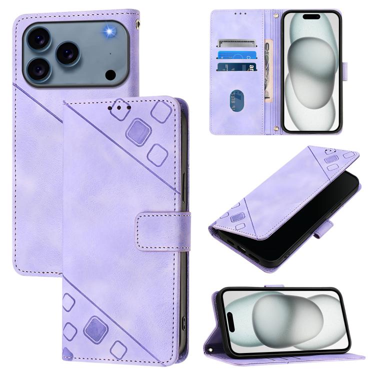 Skin-feel Embossed Leather Phone Case, For iPhone 17 Pro Max, For iPhone 17 Pro, For iPhone 17, For iPhone Air, For iPhone SE 2024, For iPhone 16 Pro Max, For iPhone 16 Pro, For iPhone 16 Plus