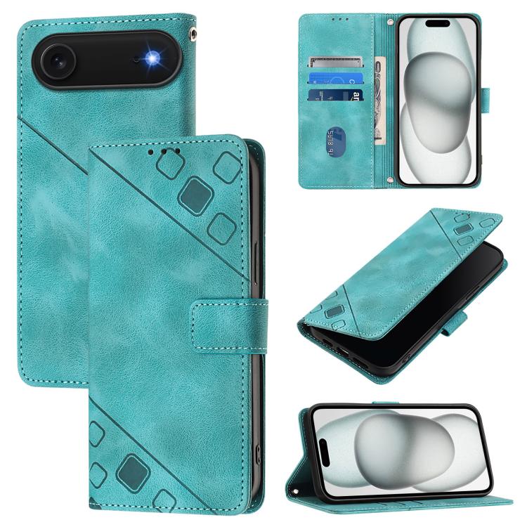Skin-feel Embossed Leather Phone Case, For iPhone 17 Pro Max, For iPhone 17 Pro, For iPhone 17, For iPhone Air, For iPhone SE 2024, For iPhone 16 Pro Max, For iPhone 16 Pro, For iPhone 16 Plus