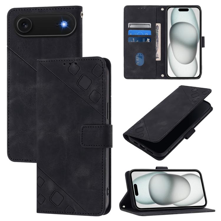 Skin-feel Embossed Leather Phone Case, For iPhone 17 Pro Max, For iPhone 17 Pro, For iPhone 17, For iPhone Air, For iPhone SE 2024, For iPhone 16 Pro Max, For iPhone 16 Pro, For iPhone 16 Plus
