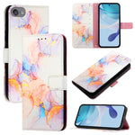 PT003 Marble Pattern Flip Leather Phone Case, For iPhone 15 Pro Max, For iPhone 15 Pro, For iPhone 15 Plus, For iPhone 15, For iPod Touch 7 / 6 / 5