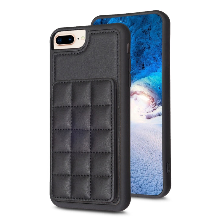 Grid Card Slot Holder Phone Case, For iPhone XS Max, For iPhone 8 Plus / 7 Plus