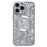 Electroplated Circuit Board Pattern MagSafe Phone Case, For iPhone 13, For iPhone 12, For iPhone 12 Pro Max, For iPhone 12 Pro, For iPhone 11 Pro Max, For iPhone 11