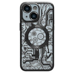 Electroplated Circuit Board Pattern MagSafe Phone Case, For iPhone 13, For iPhone 12, For iPhone 12 Pro Max, For iPhone 12 Pro, For iPhone 11 Pro Max, For iPhone 11