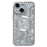 Electroplated Circuit Board Pattern MagSafe Phone Case, For iPhone 13, For iPhone 12, For iPhone 12 Pro Max, For iPhone 12 Pro, For iPhone 11 Pro Max, For iPhone 11