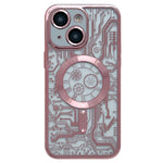 Electroplated Circuit Board Pattern MagSafe Phone Case, For iPhone 13, For iPhone 12, For iPhone 12 Pro Max, For iPhone 12 Pro, For iPhone 11 Pro Max, For iPhone 11