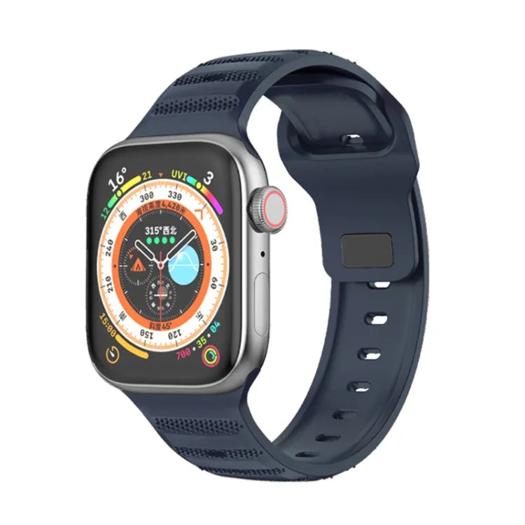 Dot Texture Fluororubber Watch Band, For Apple Watch 42mm, For Apple Watch 38mm