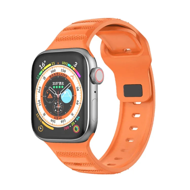 Dot Texture Fluororubber Watch Band, For Apple Watch 42mm, For Apple Watch 38mm