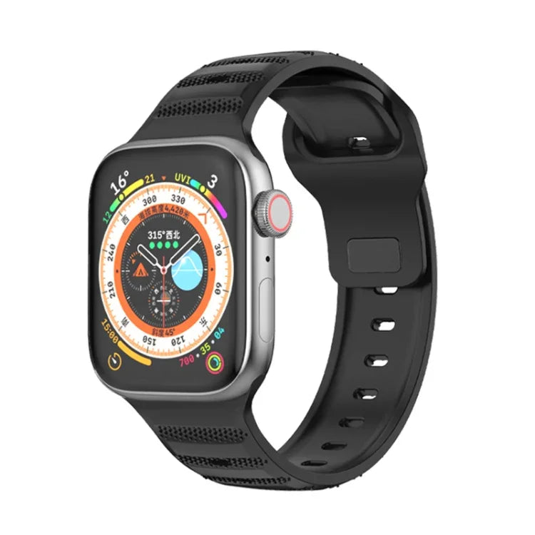 Dot Texture Fluororubber Watch Band, For Apple Watch 42mm, For Apple Watch 38mm