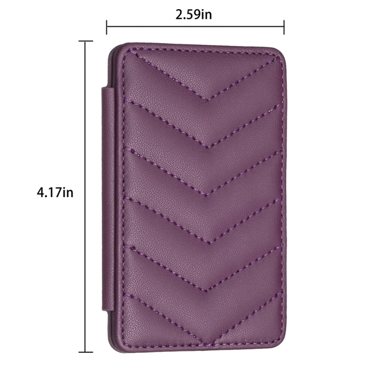 BFK02 Wave Pattern Card Bag Mobile Phone Back Sticker