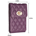 BFK07 Metal Buckle Vertical Card Bag Mobile Phone Back Sticker