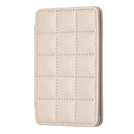 BFK01 Grid Pattern Card Bag Mobile Phone Back Sticker