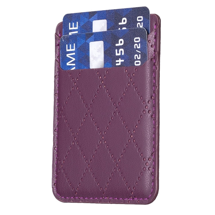 BFK11 Diamond Lattice Card Bag Mobile Phone Back Sticker