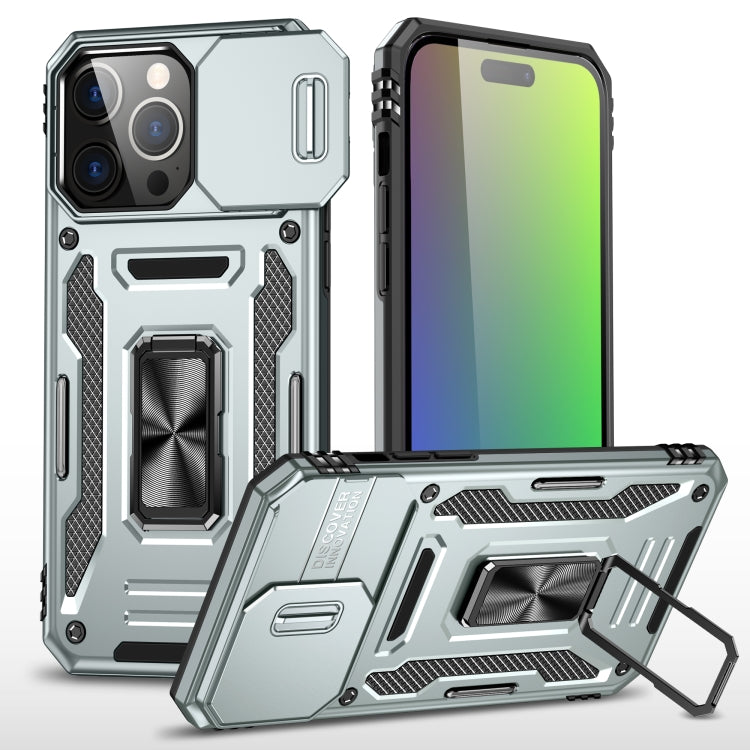 Armor PC + TPU Camera Shield Phone Case, For iPhone 17e / 16e, For iPhone 17 Pro Max, For iPhone 17 Pro, For iPhone 17, For iPhone Air, For iPhone 16 Pro Max
