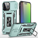 Armor PC + TPU Camera Shield Phone Case, For iPhone 16 Pro, For iPhone 16 Plus, For iPhone 16, For iPhone 15 Pro Max, For iPhone 15 Pro, For iPhone 15 Plus