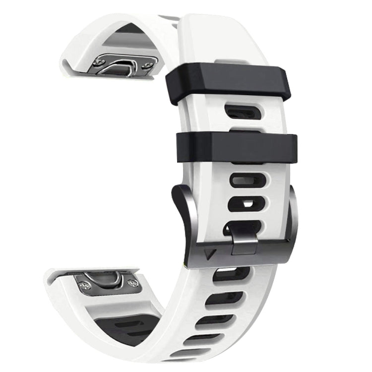 Sports Two-Color Silicone Watch Band, For Garmin Fenix 7 Pro 51mm