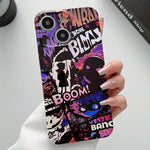Painted Pattern Precise Hole PC Phone Case, For iPhone 14