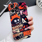 Painted Pattern Precise Hole PC Phone Case, For iPhone 14 Pro