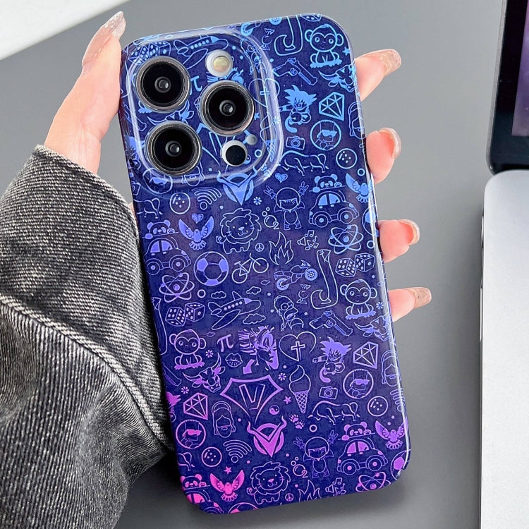 Painted Pattern Precise Hole PC Phone Case, For iPhone 14 Pro