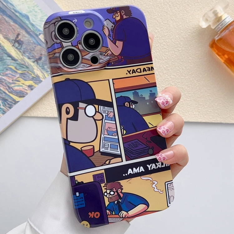 Painted Pattern Precise Hole PC Phone Case, For iPhone 14 Pro Max