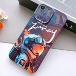 Painted Pattern Precise Hole PC Phone Case, For iPhone SE 2022 / 2020 / 8 / 7