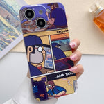Painted Pattern Precise Hole PC Phone Case, For iPhone 13