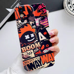 Painted Pattern Precise Hole PC Phone Case, For iPhone X / XS