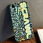 Painted Pattern Precise Hole PC Phone Case, For iPhone XR