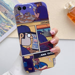 Painted Pattern Precise Hole PC Phone Case, For iPhone 8 Plus / 7 Plus