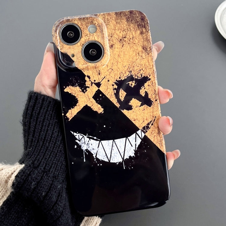 Painted Pattern Precise Hole PC Phone Case, For iPhone 15