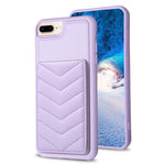 BF26 Wave Pattern Card Bag Holder Phone Case, For iPhone XS Max, For iPhone 8 Plus / 7 Plus