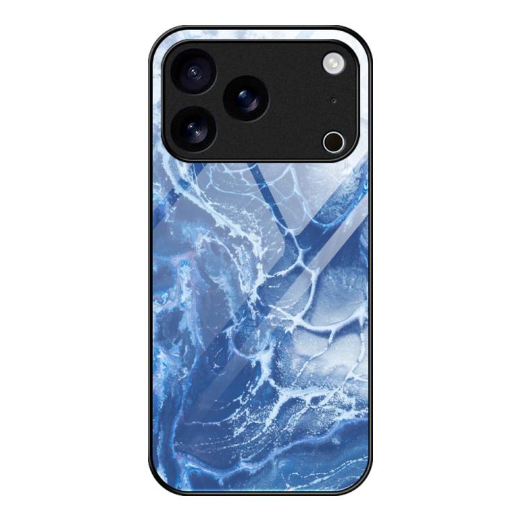 Marble Pattern Glass Protective Phone Case, For iPhone 17 Pro Max, For iPhone 17 Pro, For iPhone 17, For iPhone Air, For iPhone 15 Pro Max, For iPhone 15 Pro