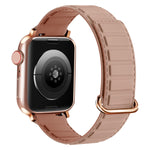 Reverse Buckle Magnetic Silicone Watch Band, For Apple Watch Series 9 41mm, For Apple Watch Ultra 49mm, For Apple Watch Series 8 41mm