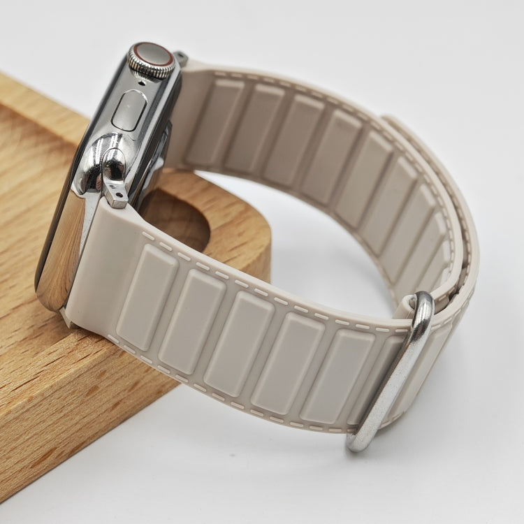Reverse Buckle Magnetic Silicone Watch Band, For Apple Watch SE 44mm, For Apple Watch Series 6 40mm, For Apple Watch Series 6 44mm