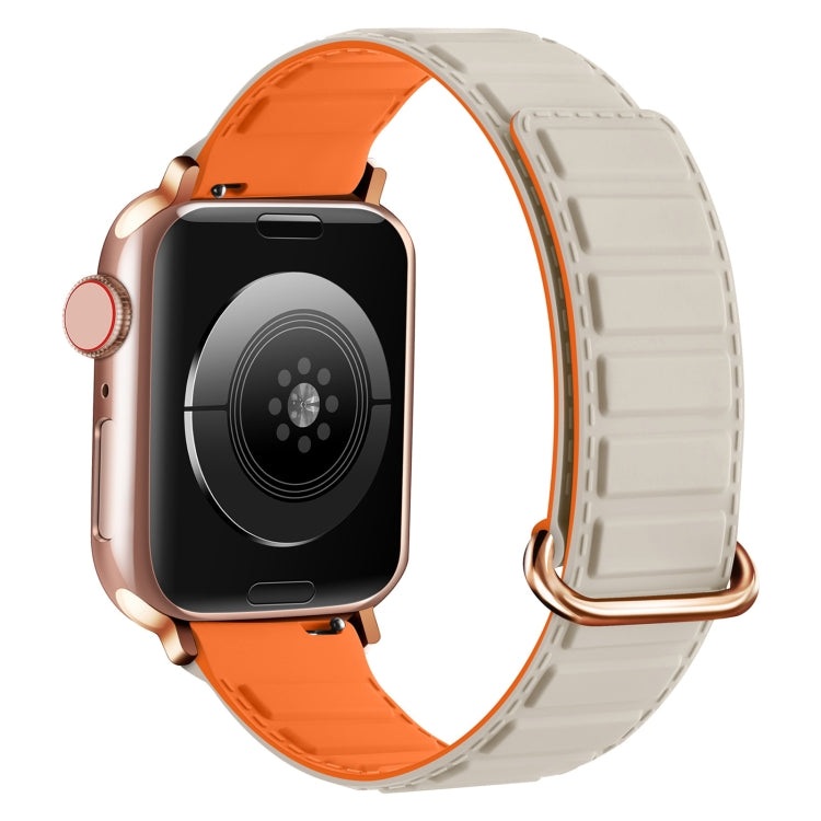 Reverse Buckle Magnetic Silicone Watch Band, For Apple Watch SE 44mm, For Apple Watch Series 6 40mm, For Apple Watch Series 6 44mm